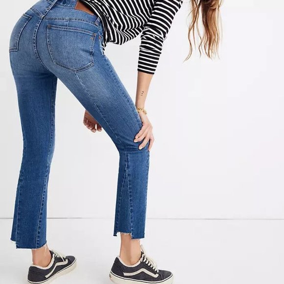 Madewell NWT Cali Demi Boot Back Seam Edition Jeans Size 25 - Picture 3 of 16